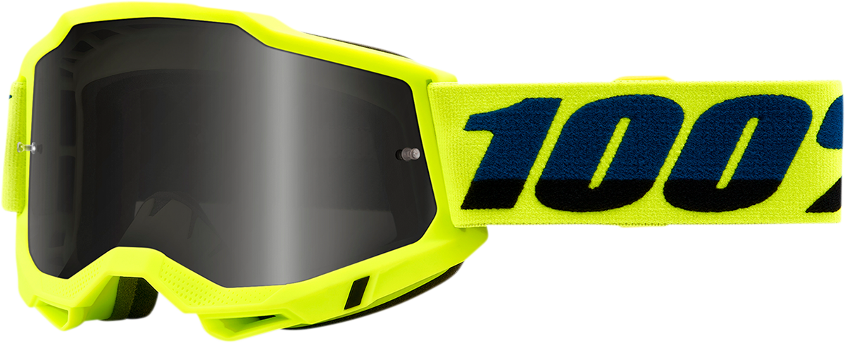 100% Accuri 2 Sand Goggle - Fluo Yellow - Smoke Lens 50020-00003