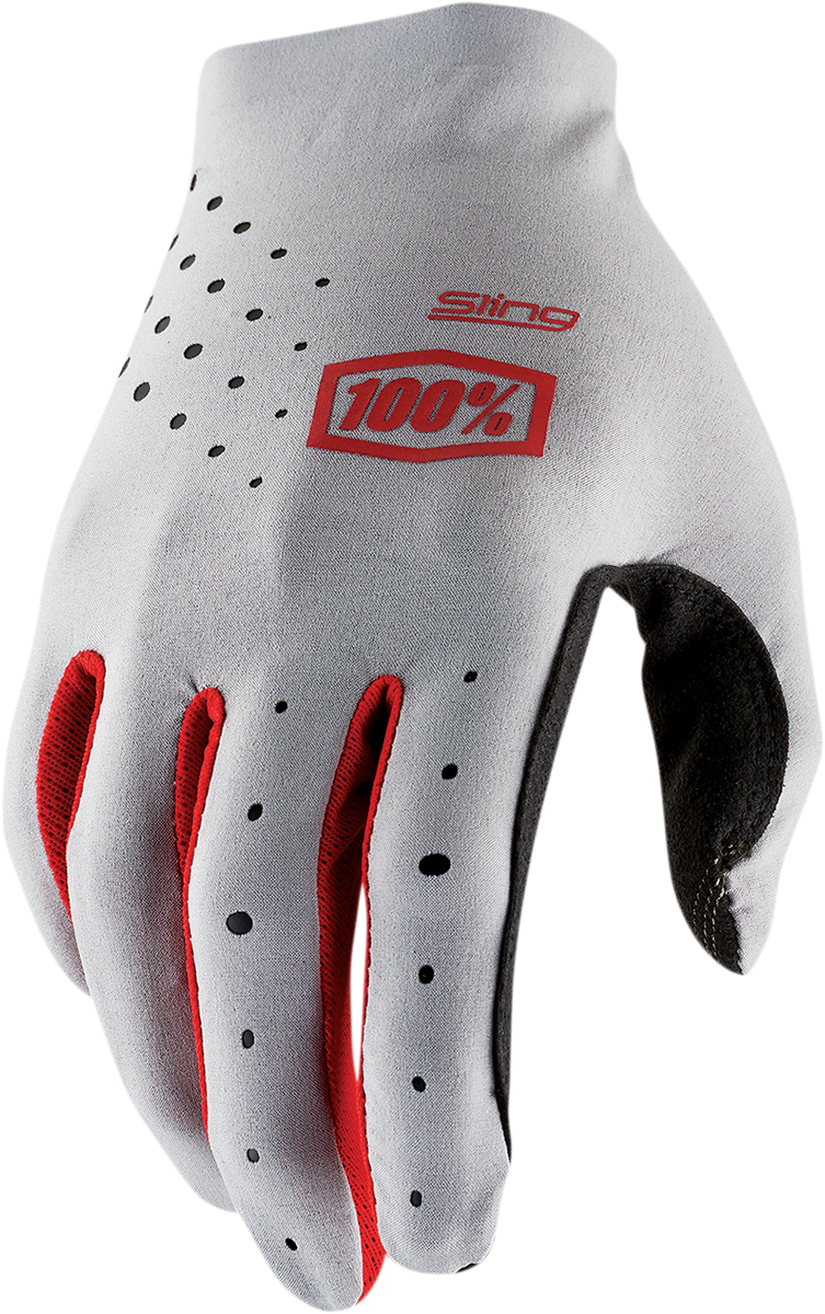 100% Sling MX Gloves - Gray - Large 10023-00017