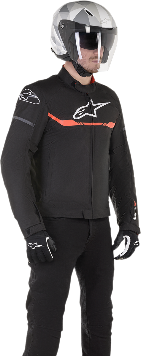 Alpinestars T-SPS Waterproof Jacket - Black/Red Fluo
