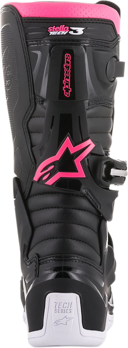 Alpinestars Stella Tech 3 Boots - Black/White/Pink