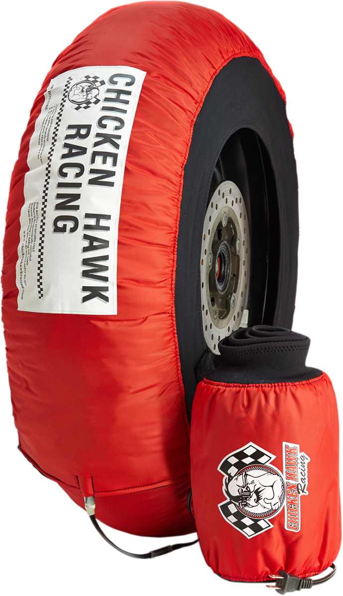 CHICKEN HAWK RACING Tire Warmers - Standard - Red - Superbike - Pair PRIV-STD-SBK