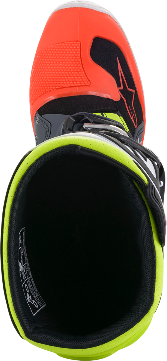 Alpinestars Youth Tech 7S Boots - Black/Gray/Red/White/Yellow