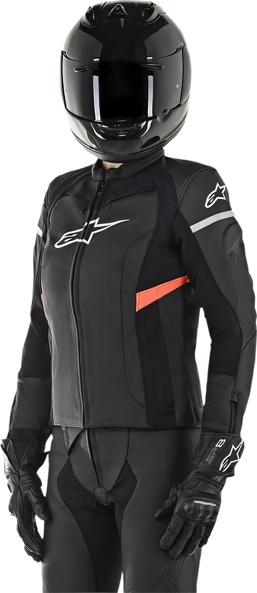 Alpinestars Stella Kira Leather Jacket - Black/Red