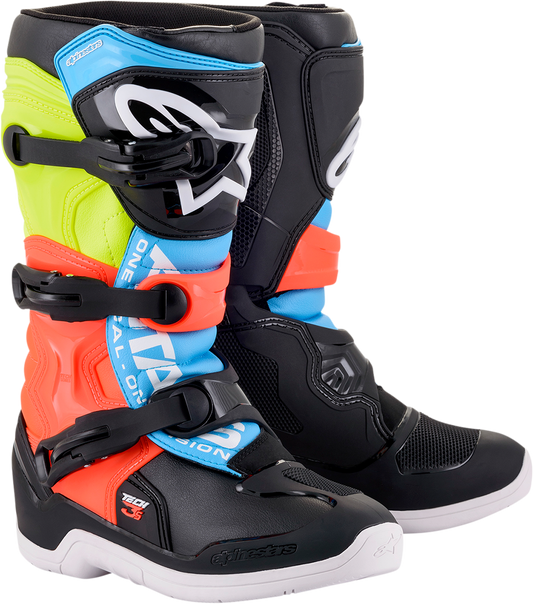 Alpinestars Tech 3S Boots - Black/Yellow/Red