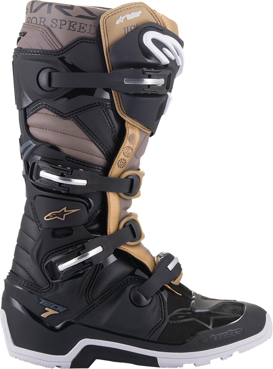 ALPINESTARS Tech 7 Enduro Drystar? Boots - Black/Gray/Gold - US 9 2012620-1959-9