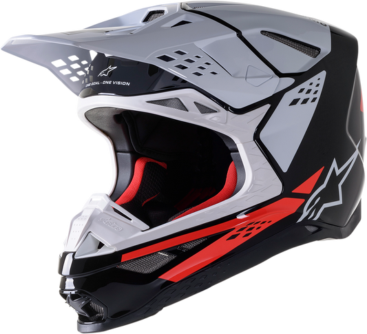 Alpinestars Supertech M8 Helmet - Factory - Black/White/Red