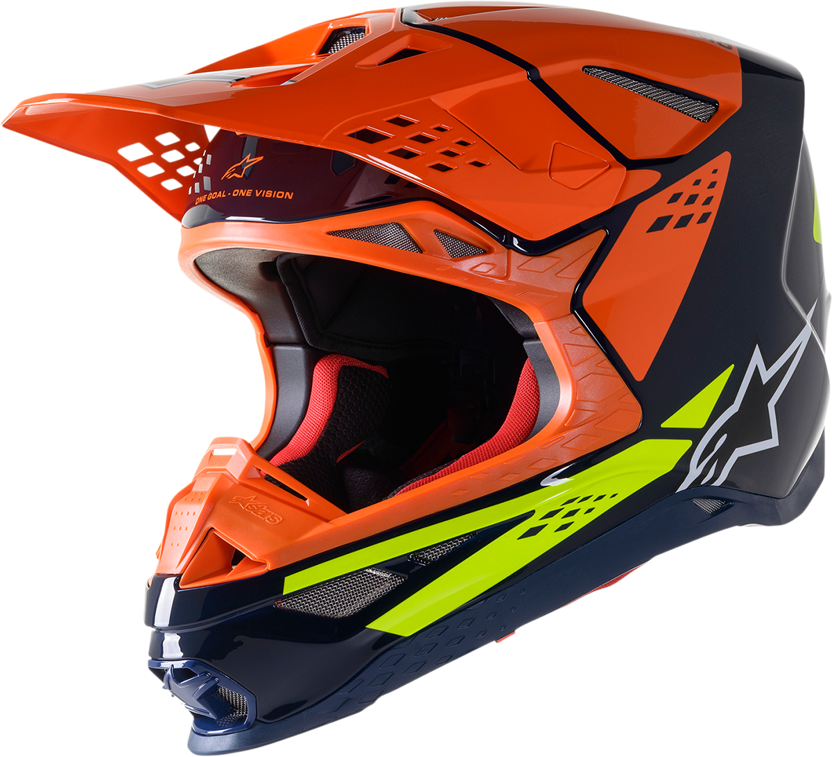 ALPINESTARS Supertech M8 Helmet - Factory - Blue/Orange/Yellow - Medium 8302922-7445-MD
