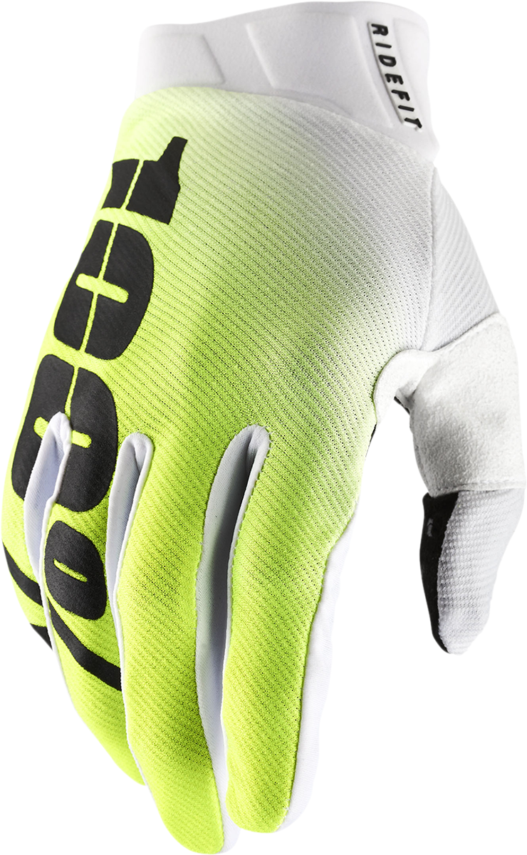100% Ridefit Gloves - Korpo Yellow
