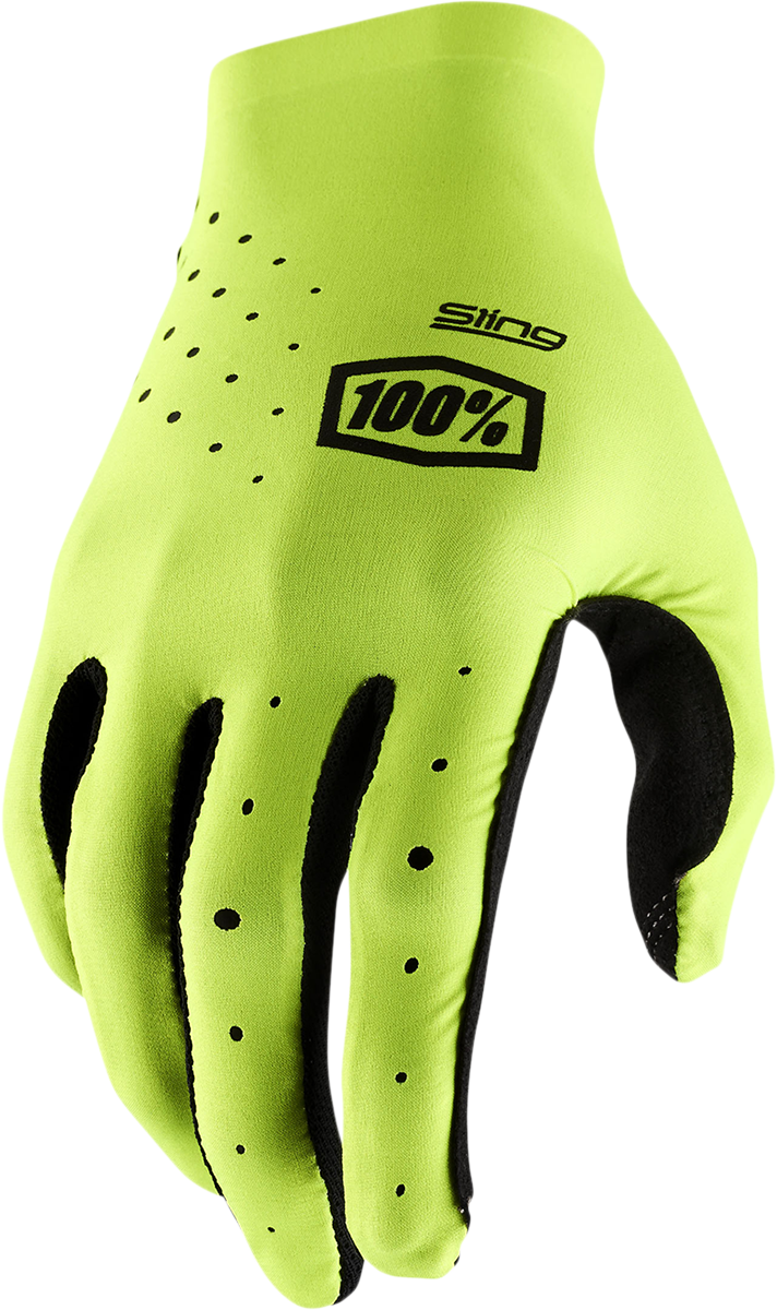 100% Sling MX Gloves - Fluorescent Yellow - Large 10023-00007