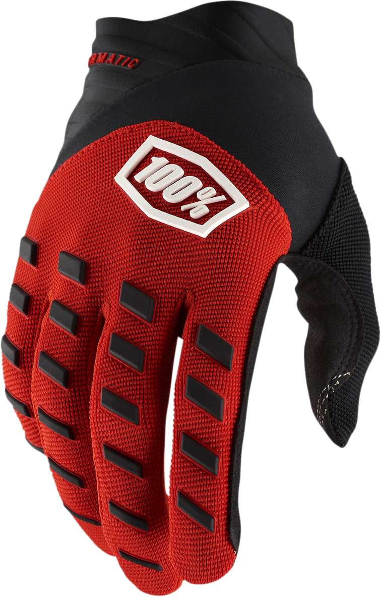 100% Airmatic Gloves - Red/Black