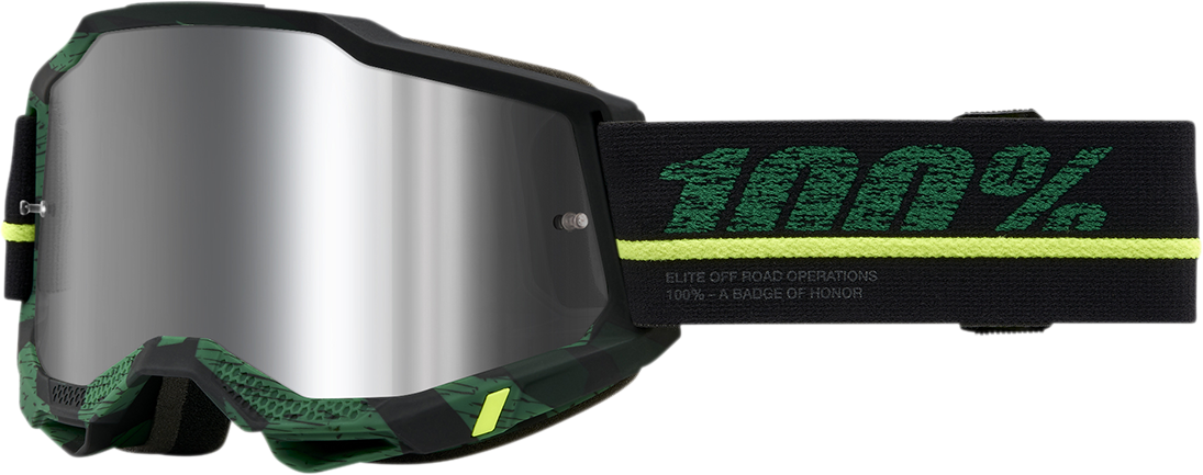 100% Accuri 2 Goggle - Overlord - Silver Mirror Lens 50014-00011