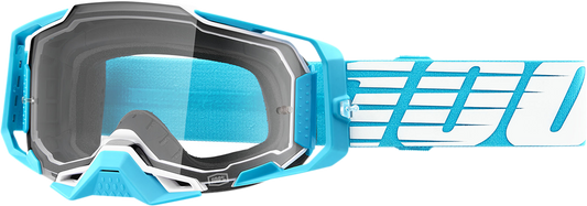 100% Armega Goggle - Oversized Sky - Clear Lens 50004-00010