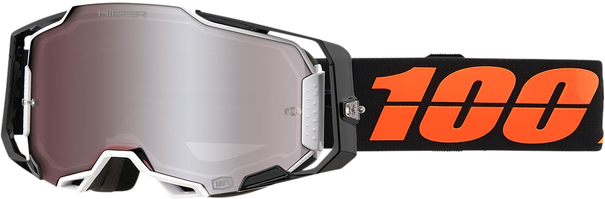100% Armega Goggle - Blacktail - HiPER Silver Mirror Lens 50003-00002