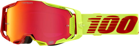 100% Armega Goggle - Solaris - HiPER Red Mirror Lens 50003-00003