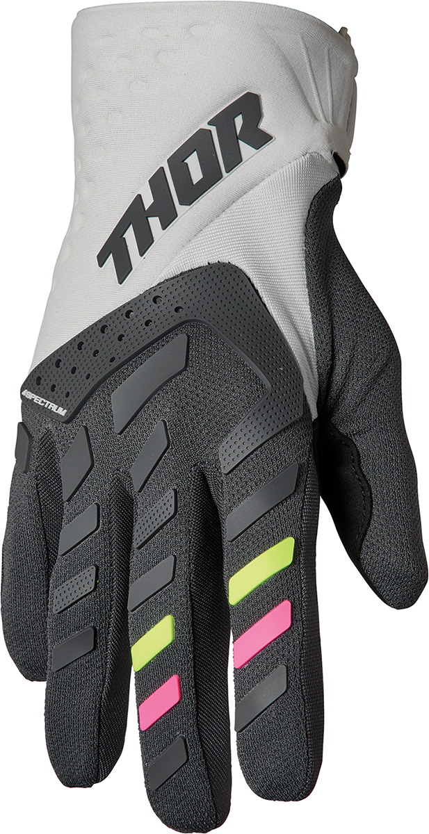 Thor Women's Spectrum Gloves - Light Gray/Charcoal