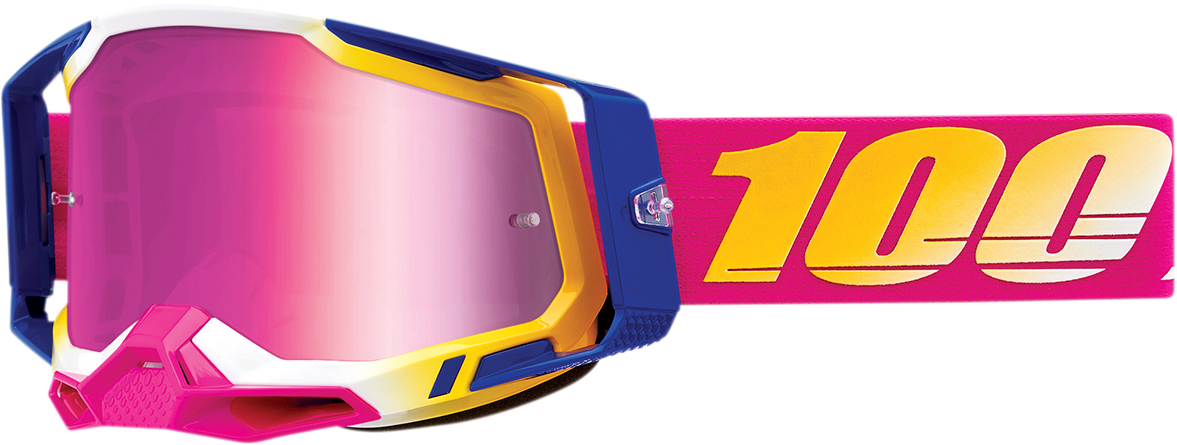 100% Racecraft 2 Goggle - Mission - Pink Mirror Lens 50010-00012
