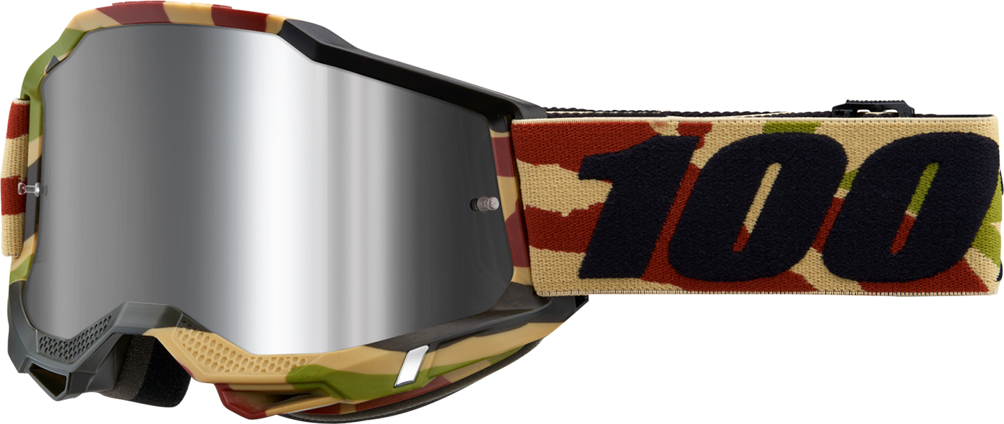 100% Accuri 2 Goggle - Mission - Silver Flash Mirror Lens 50014-00021