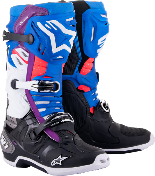 Alpinestars Tech 10 Supervented Boots - Blue/Black/White