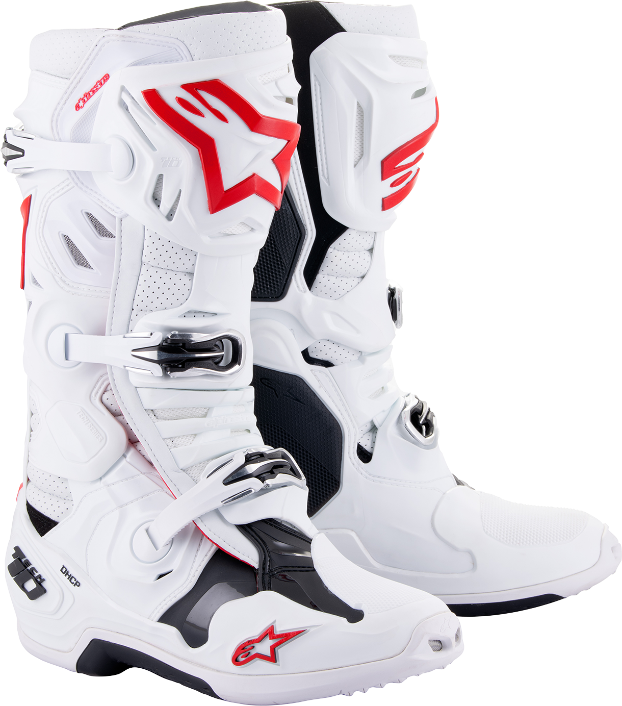 ALPINESTARS Tech 10 Supervented Boots - White/Red - US 9 2010520-2230-9
