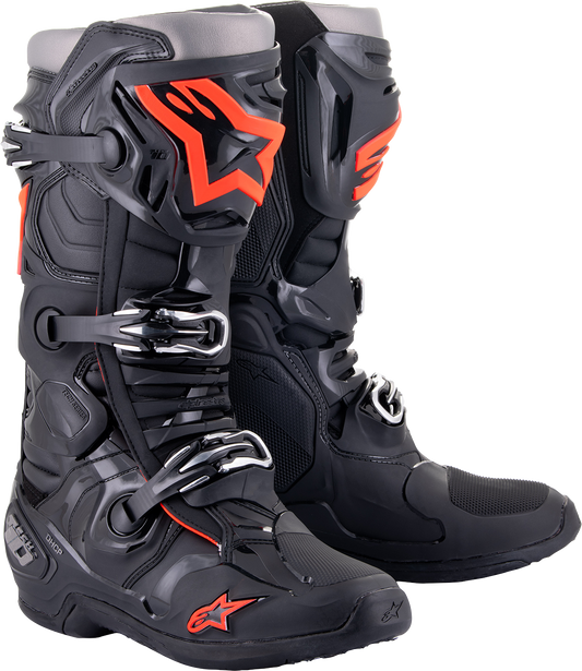 Alpinestars Tech 10 Boots - Black/Red Fluorescent