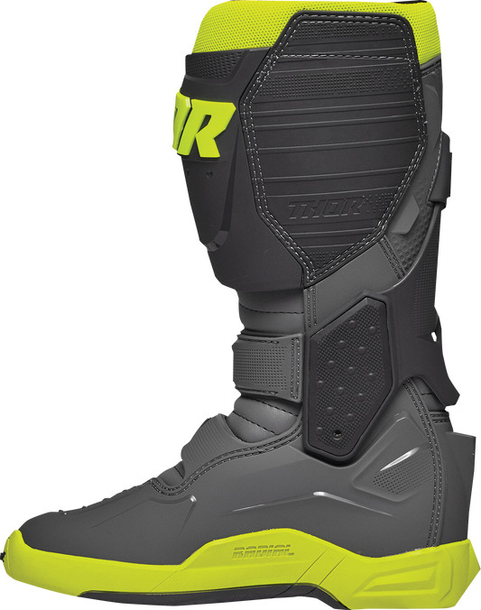 Thor Radial Boots - Gray/Fluorescent Yellow