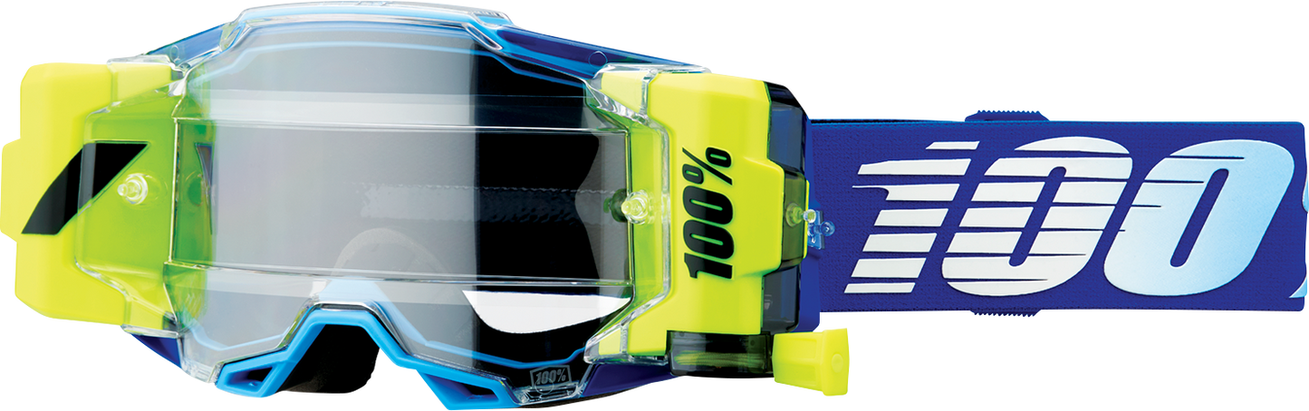 100% Armega Forecast Goggle - Roll-Off - Royal - Clear Lens 50006-00003
