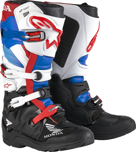 Alpinestars Tech 7 Enduro Drystar Boots - Black/White/Blue/Red
