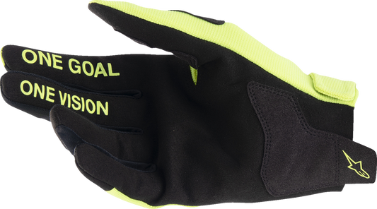 Alpinestars Youth Radar Gloves - Fluo Yellow/Black