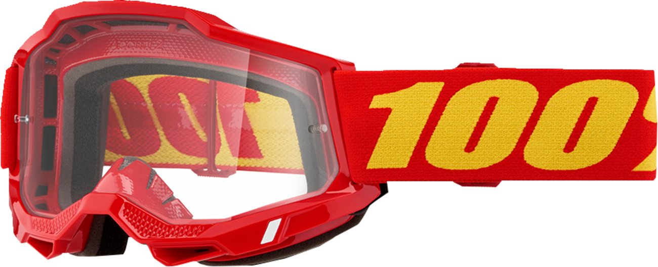 100% Accuri 2 Goggle - Red - Clear Lens 50013-00042