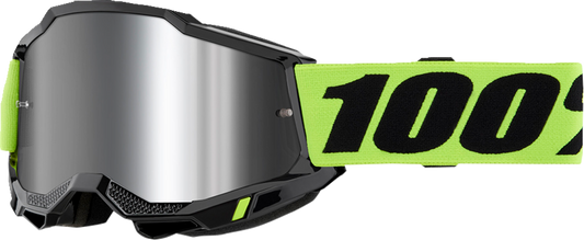 100% Accuri 2 Goggle - Neon Yellow - Silver Mirror Lens 50014-00040