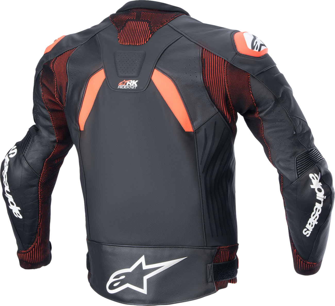 ALPINESTARS GP Plus R v4 Rideknit? Leather Jacket - Black/Red Fluo/White - US 46 / EU 56 3100324-1321-56