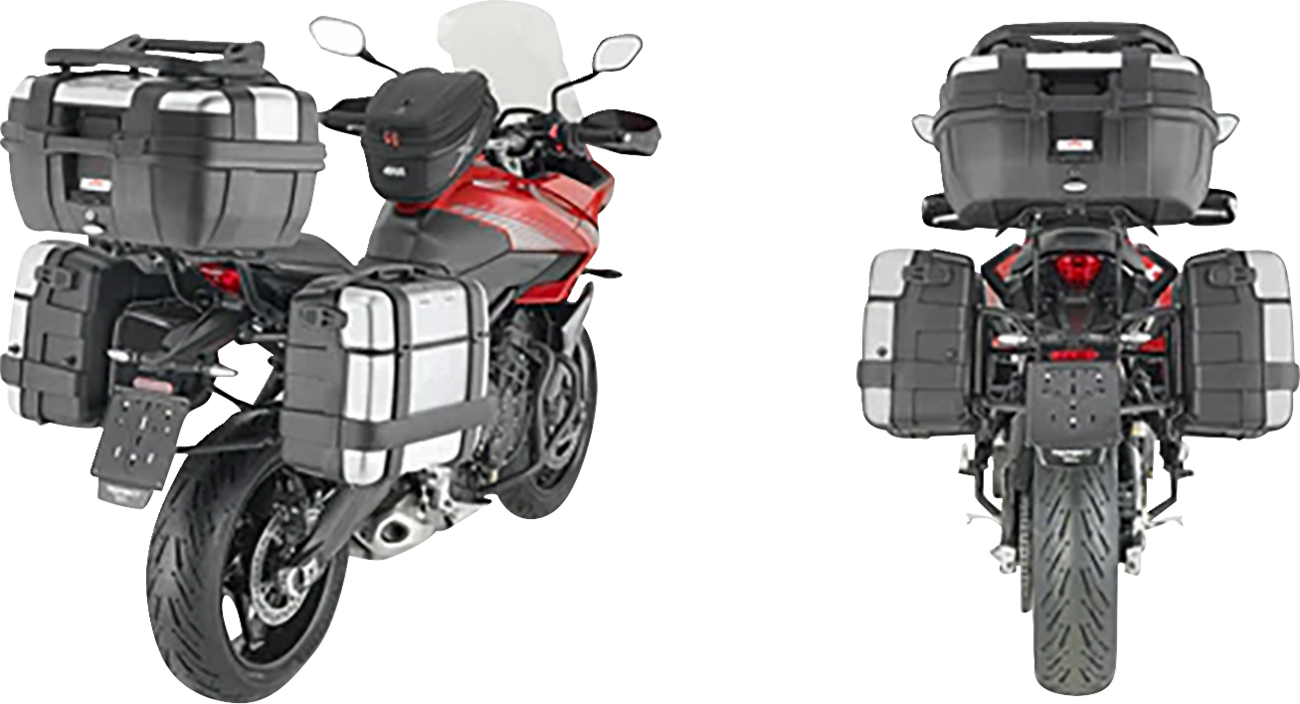 GIVI Pannier Holder - Side Case Hardware - Black/Silver PLO6421MK