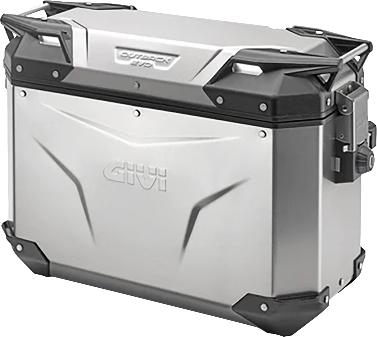 GIVI Outback Evo Side Case - Right - 37 Liter - Silver OBKE37ARA