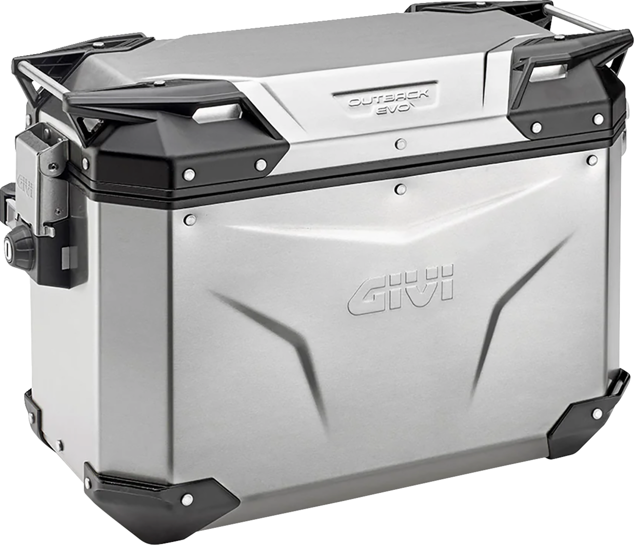 GIVI Outback Evo Side Case - Left - 48 Liter - Silver OBKE48ALA