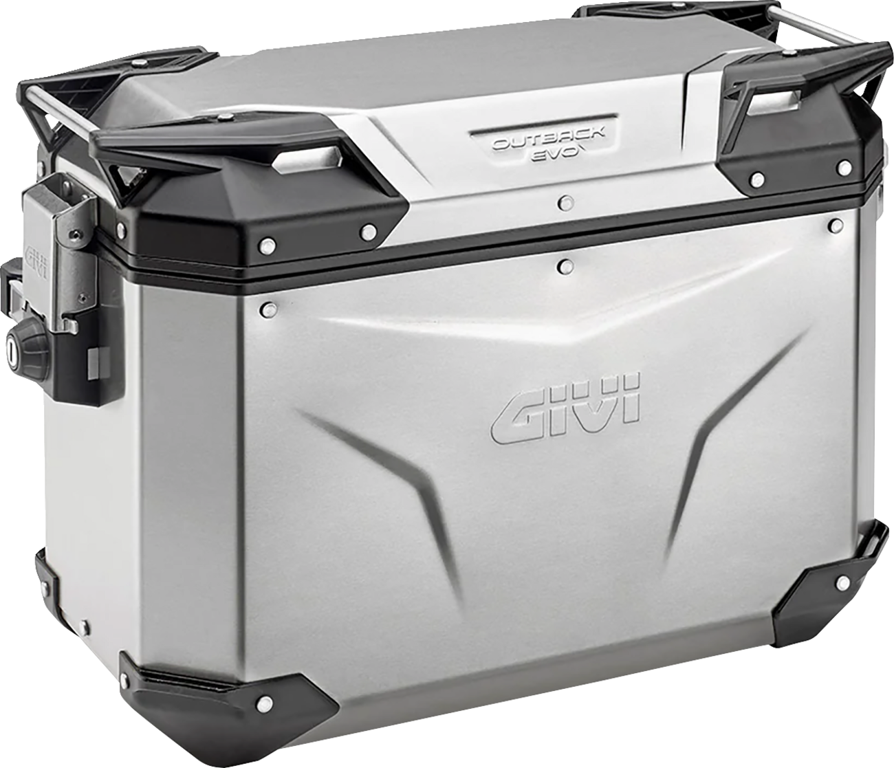 GIVI Outback Evo Side Case - Right - 48 Liter - Silver OBKE48ARA