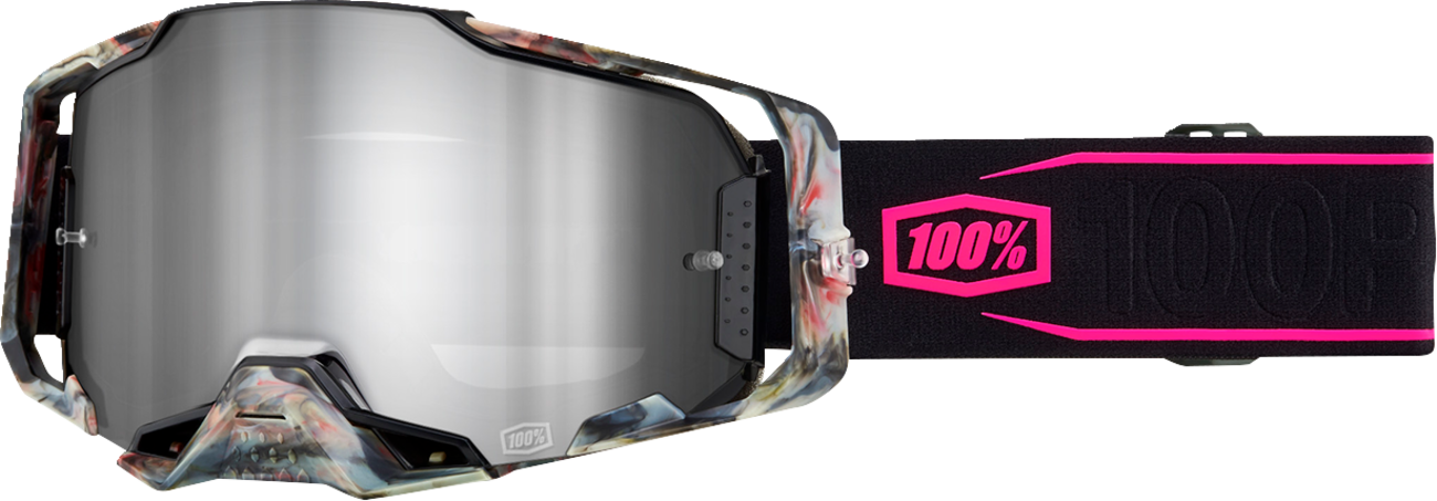 100% Armega Goggle - Sarcelle - Silver Mirror Lens 50005-00035