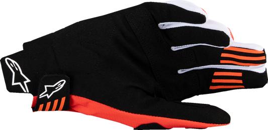 Alpinestars Techstar MX Gloves - Black/Hot Orange