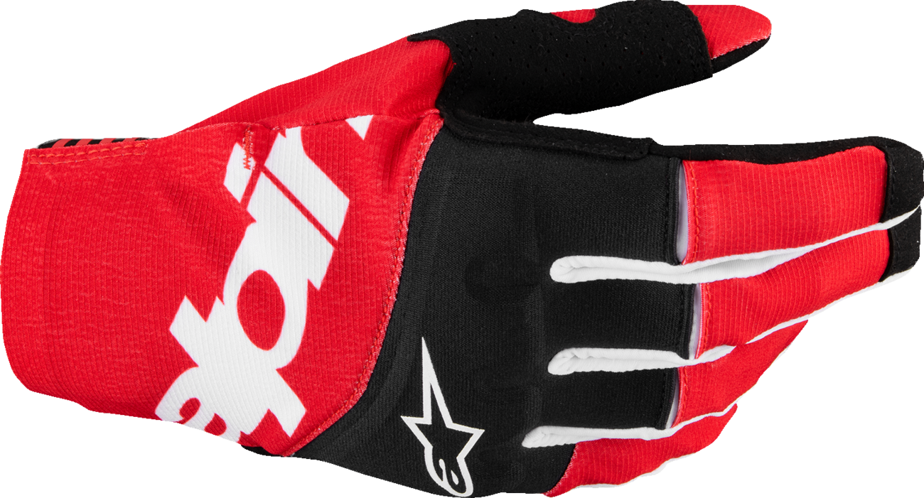 ALPINESTARS Techstar MX Gloves - Black/Bright Red - XL 3560125-1303-XL
