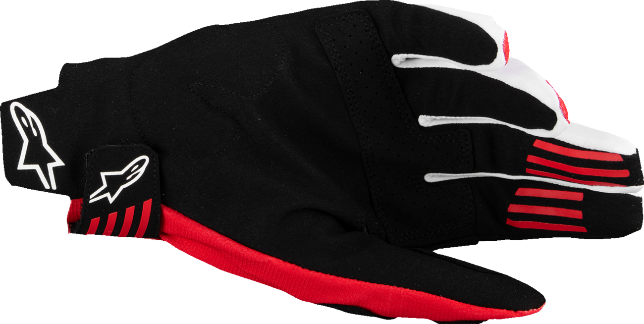 ALPINESTARS Techstar MX Gloves - Black/Bright Red - XL 3560125-1303-XL