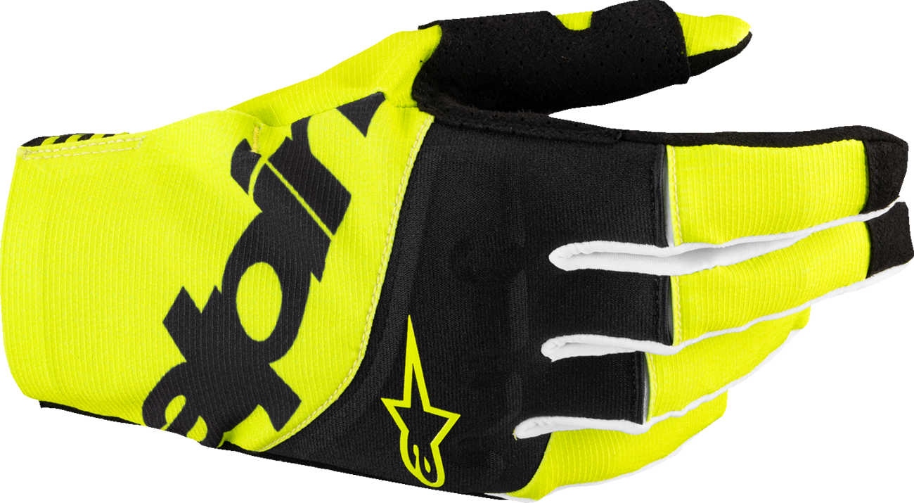 ALPINESTARS Techstar MX Gloves - Black/Fluo Yellow - Small 3560125-155-S