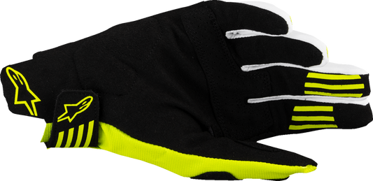 Alpinestars Techstar MX Gloves - Black/Fluo Yellow