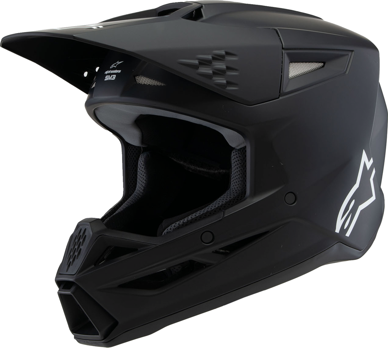 ALPINESTARS Youth SM3 Helmet - Solid - Matte Black - Medium 8302225-110-YM