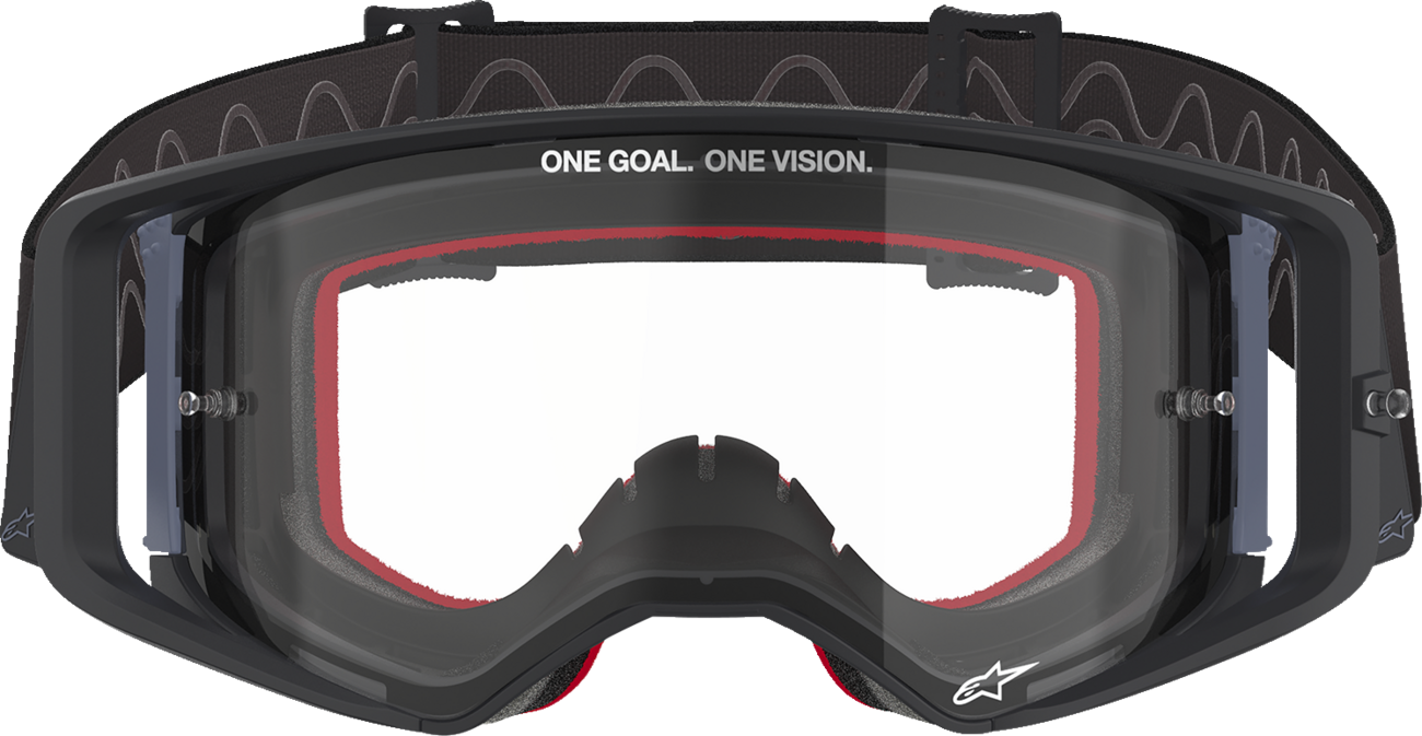 ALPINESTARS GOGGLES Supertech Goggle - Corp - Black/Gray - Clear 5100125-1507
