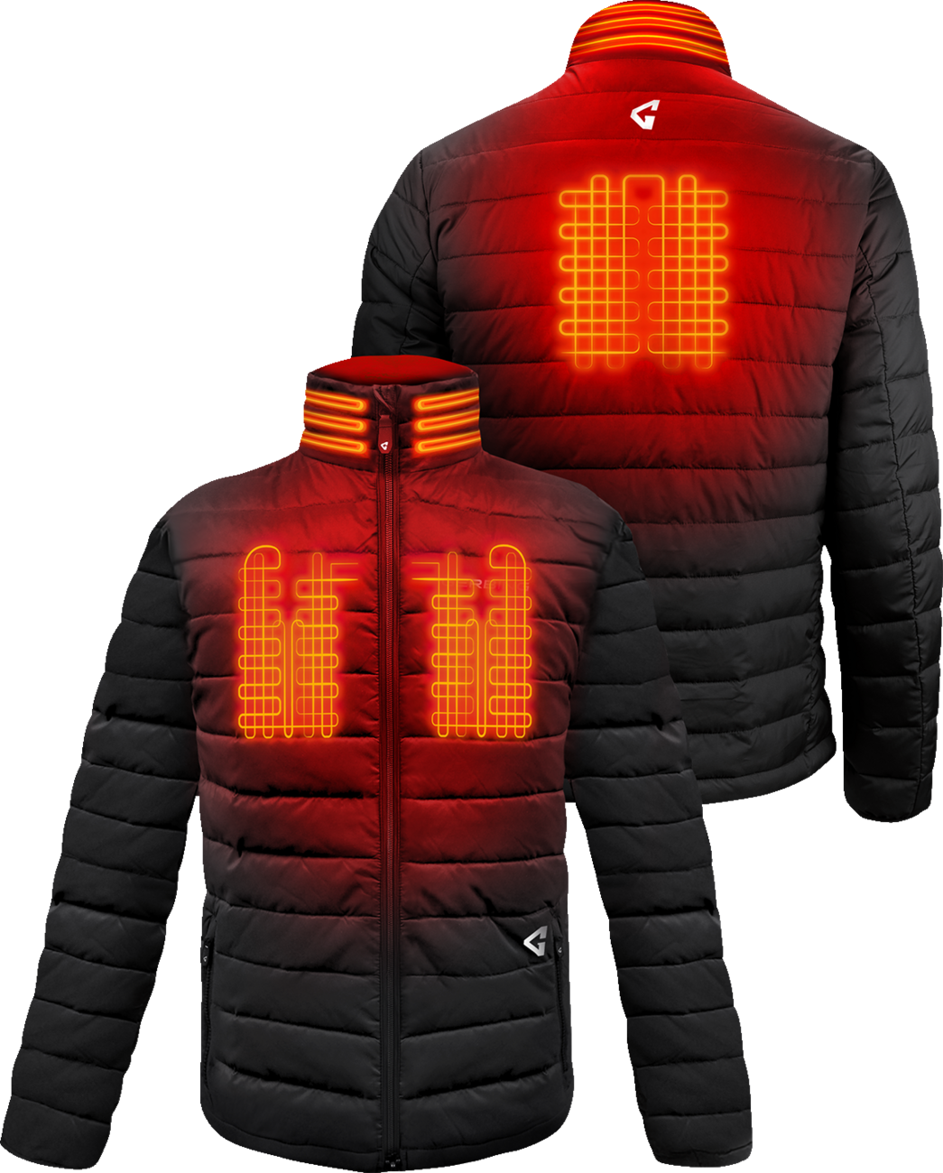 Gerbing Heated Clothing 7V Khione Insulated Heated Puffer Jacket 2.0 - Black