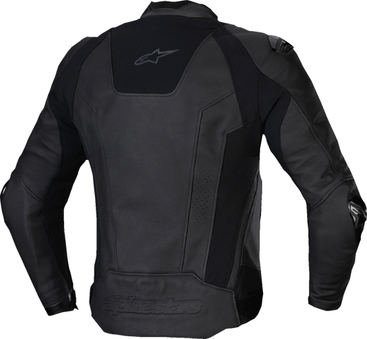 Alpinestars Missile v3 Leather Jacket - Black/Black