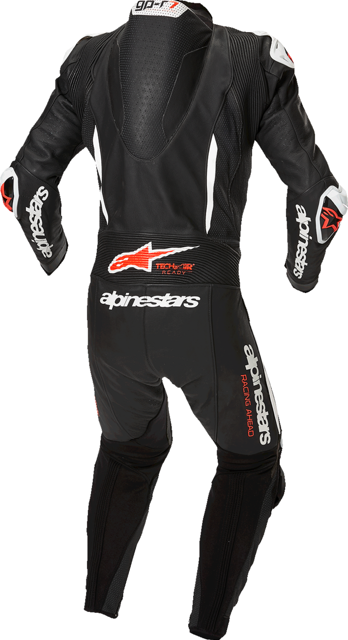 ALPINESTARS GP-R7 1-PC Leather Suit - Black/White/Red Fluo - US 46 / EU 56 3150125-1231-56