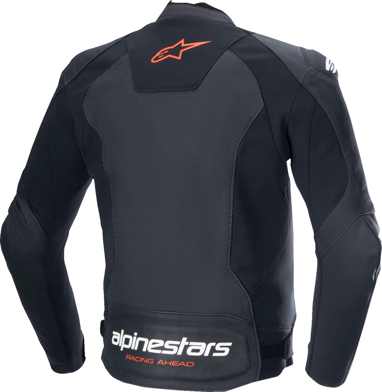 ALPINESTARS Faster v3 Airflow Leather Jacket - Black/Red Fluo - US 48 / EU 58 3103625-1030-58