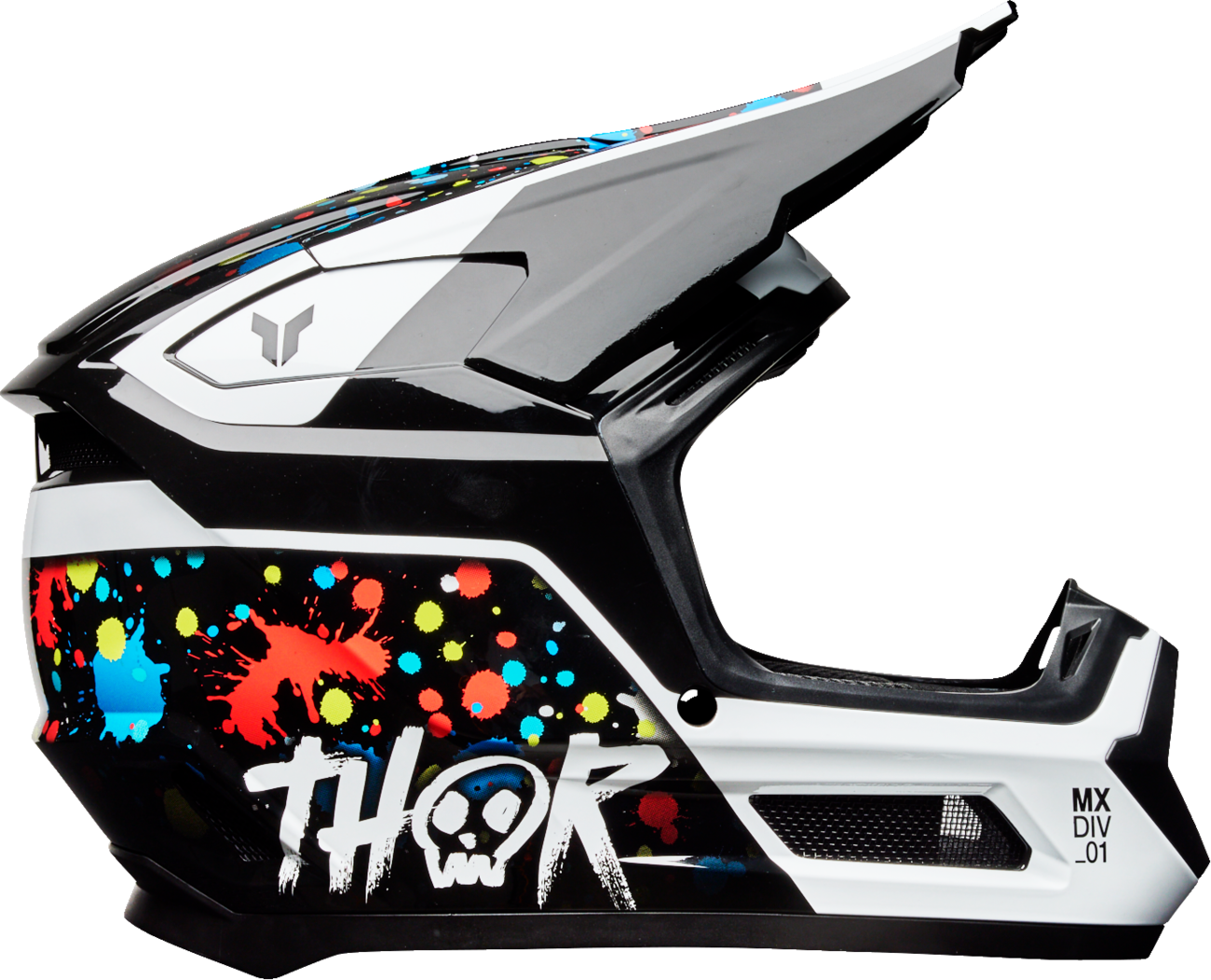 THOR Youth Fleet Helmet - Splat - Black - Medium 0111-1693