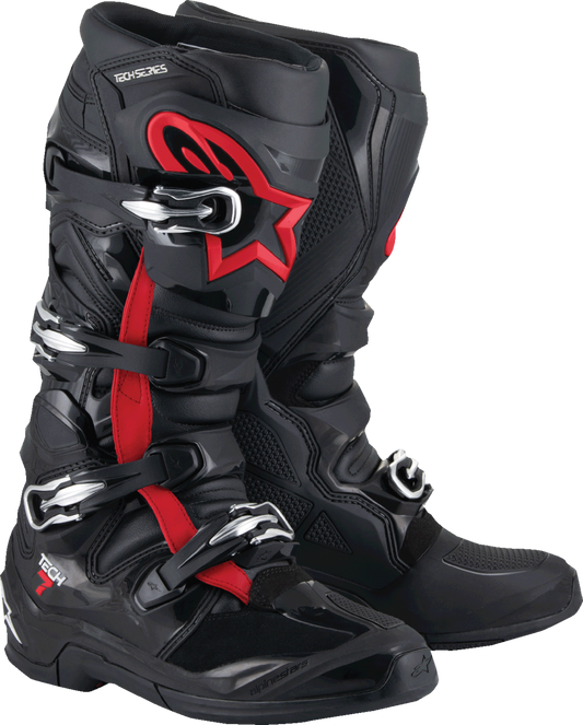 Alpinestars Tech 7 Boots - Fluorescent Red/Black