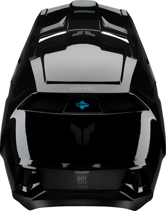 Thor Youth Fleet Helmet - Blackout - Gloss Black